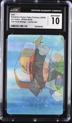 CGC 10 Ash Pioneer Lenticular PIKA-0020 The Final Badge Viz Video