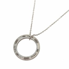 Tiffany Tiffany co. 1837 Circle Pendant Necklace Ladies Total Length Approx. 40c