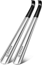 Shoe Horn Long Handle for Seniors 2 Pack,Metal Long Shoehorn for Extra