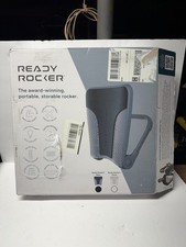 Ready Rocker Portable Rocking Chair Back Support Slate Gray Grey Open Box