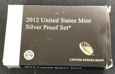 2012 Silver Proof Set U.S. Mint Original Government Packaging w/ COA