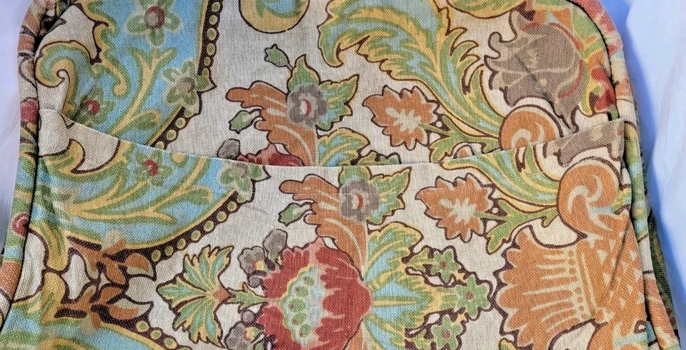 1 Almohada Estándar Pottery Barn Sham Lino y Algodón Jacobeo Floral Multicolor Foto 4 de 4