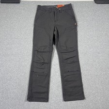 NWT Dovetail Workwear Women's 2x28 Britt Utility Pants Dark Grey Canvas