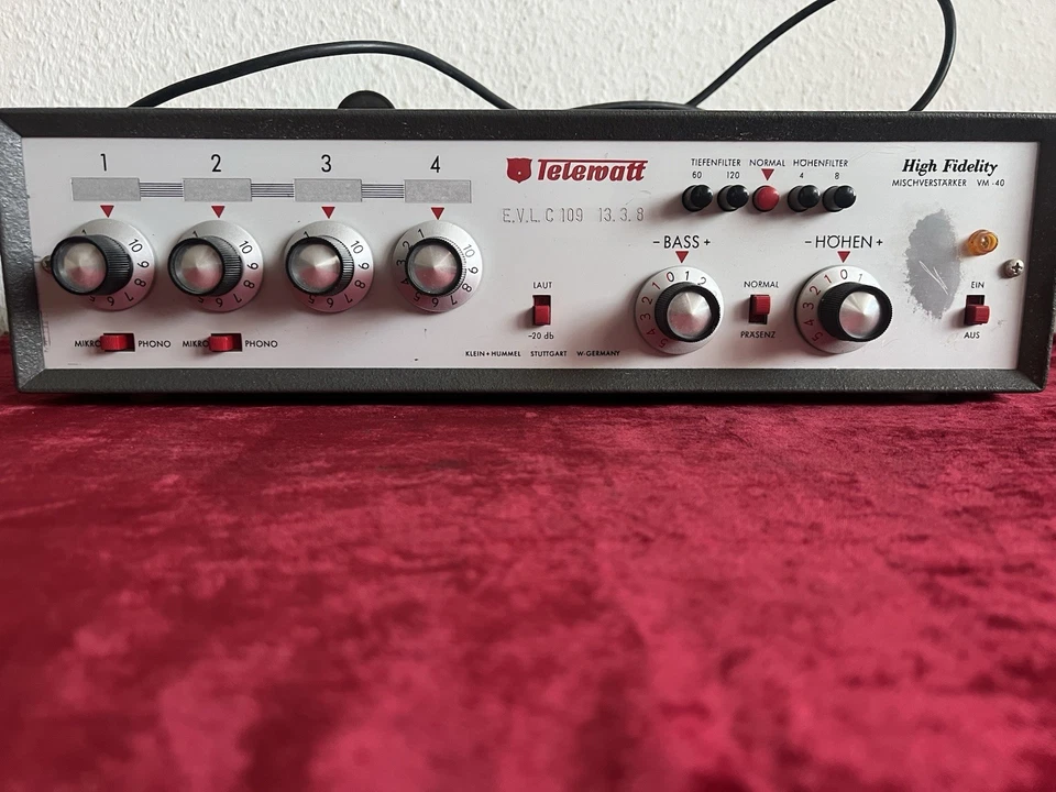 Klein Und Hummel  VM-40 Mono Röhren Verstärker Shipment Outside Europe 131,99€ - Bild 2 von 4