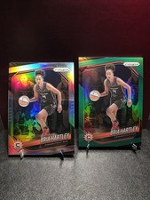 2025 Panini Prizm WNBA - Bria Hartley #86 silver & Green Prizm Connecticut Sun
