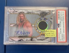 KEVIN NASH 2018 Topps Legends WWE AUTO/Relic #ASR-KN Silver #/50 PSA 10 POP 2 
