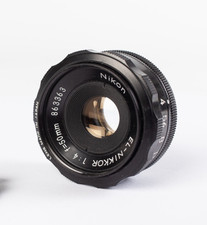 Nikon El-Nikkor 50mm f4 Enlarging Lens for 35mm Negs. Metal Body, M39 Fit, VGC