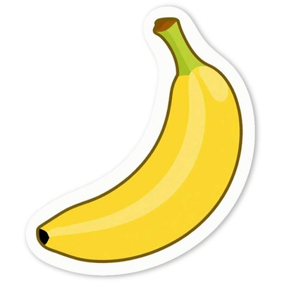 Aufkleber Sticker ''Reife Banane'' (DW060472)