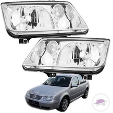 Scheinwerfer RECHTS & LINKS LWR H4 ohne Nebel passt für VW Bora 1J ab 98-05