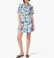 Women Kate Spade Collared Floral Short Sleeve Mini Dress
