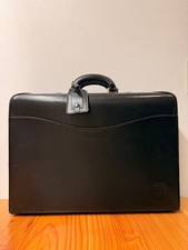 Dunhill Black Leather Attache Case Business B...