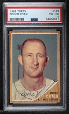 1962 Topps Roger Craig (Green Tint) #183 PSA 4