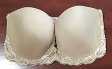 Natori Feathers 731023 Multiway Bra Nude Size 32DD Strapless