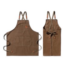 Arbeitssch&uuml;rze Mit Vordertaschen Canvas-Sch&uuml;rze F&uuml;r K&uuml;che Garten Friseursalon Gr