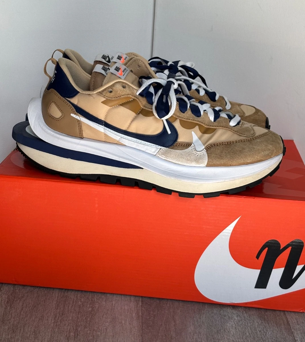 Nike VaporWaffle x Sacai Tan Navy for sale | eBay