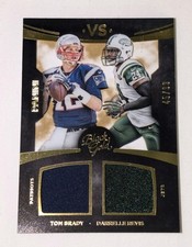2015 Panini Black Gold Tom Brady VS Darrelle Revis Dual Jersey #45/99 Patriots🔥
