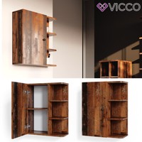 HäNgeschrank Badschrank Badezimmerschrank Fynn BadmöBel Mit Ablagen Regal Vicco