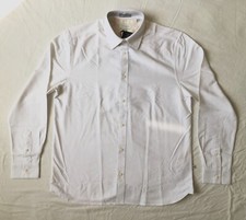 Ted Baker Oxford Long Sleeve Shirt - White - Size 4 (Large)