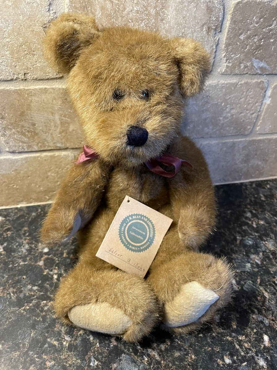 Vintage J.B Bean Boyds Bear ELLIOT B. BEAR Teddy Bear RARE Vintage J.B Bean Boyds Bear ELLIOT B. BEAR Teddy Bear RARE