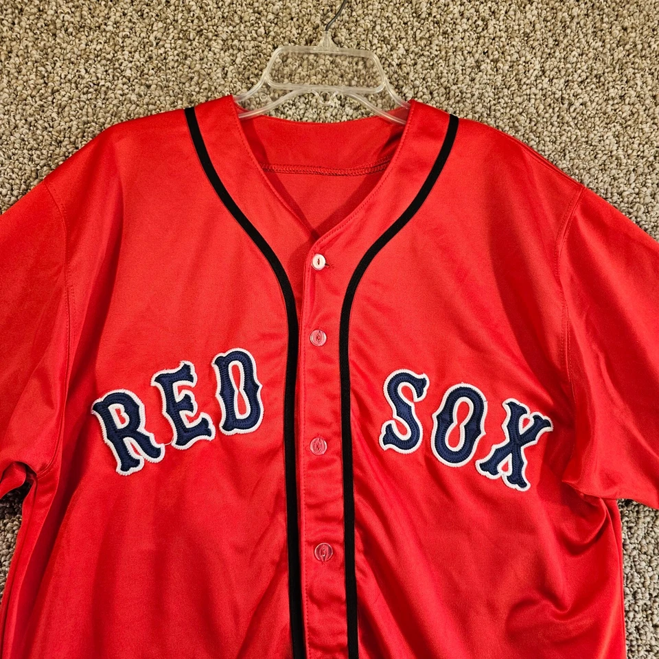 Majestic Boston Red Sox #24 Jersey Mens Sz 48 Short Sleeve Button Front MLB - Image 2 of 4