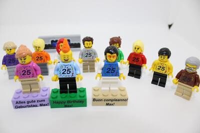 Lego (c) Figur zum Geburtstag - Birthday - zum Zusammenstellen - Custom Druck