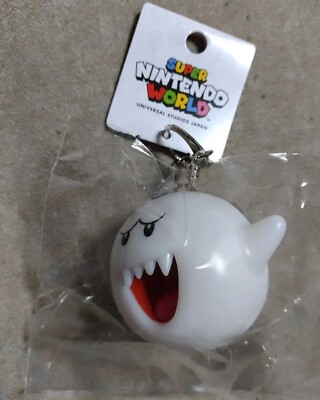 Super Mario Boo King Boo Keychain New! USJ Super Nintendo