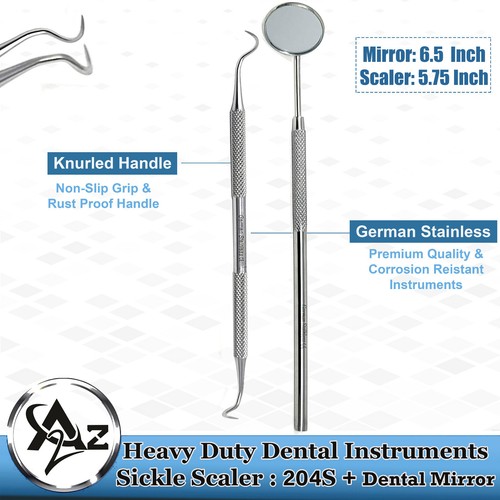 Montana Jack Sichel Scaler doppelseitige Parodontalinstrumente + Zahnspiegel - Bild 1 von 3