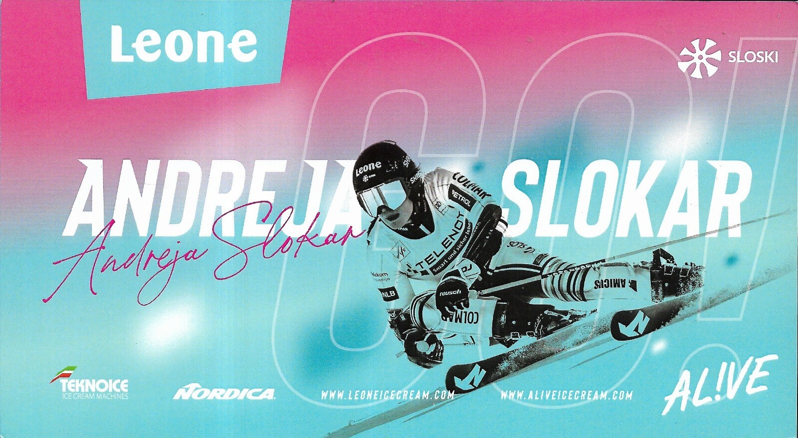 Andreja Slokar (DIN A5) (Slowenien) SKI ALPIN
