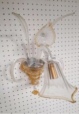 Applique in vetro di Murano 1 LUCE ambra cristallo lampada Da parete classica 