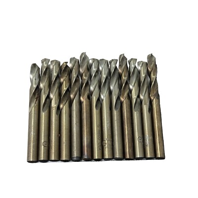 Lot of 13 Twist Drills Letter G HSCO USA , 17/64'' HSS