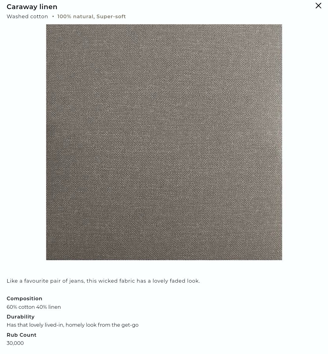 Loaf Squishmeister Sofa Medium in Caraway linen taupe/neutral eBay