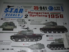 Star Decals 35-941 1/35 Hungarian Uprising 1956 part 2 T-34 T-54A Su-76 JS-3M