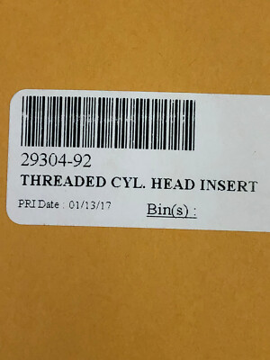 Harley Davidson OEM Threaded Cylinder Head Insert Partial Kit P/N