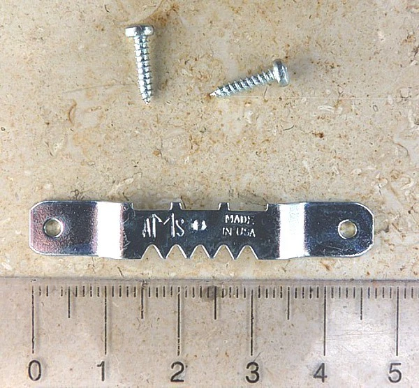 100 hochwertige AMS Marken Zackenaufhänger + Schrauben für Rahmen Bild