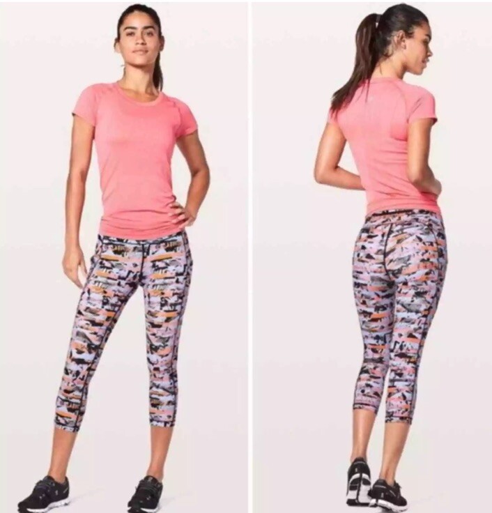 Lululemon Speed Up Crop Inversion Multi Leggings … - image 1