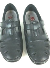S.A.S. Comfort Womans Sz 7 M Leather Black
