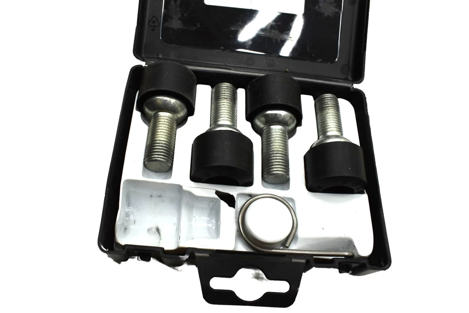 VW Volkswagen Passat 2001-2018 OEM llanta bloqueo perno con caja juego de 4 Foto 4 de 4