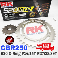 ORIGINAL RK Sprocket Set for Honda CBR250R 2011 2013 O Ring Chain 14T/38T