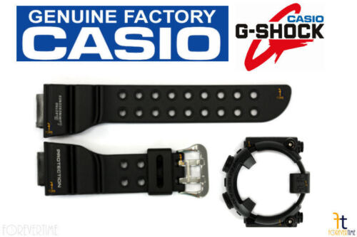 CASIO G-Shock DW-8200BK Frogman 18mm Black  Rubber BAND & BEZEL Combo DW-8200 - Picture 1 of 3