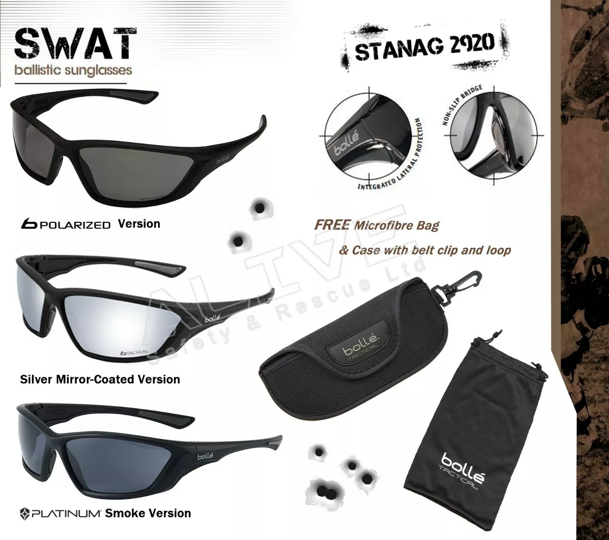 Bolle sales swat polarized