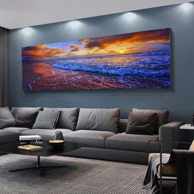 Nature Landscape Canvas Poster Wall Art Picture Sea Beach Canvas Painting Prints