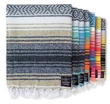 Authentic Mexican Blanket - Picnic Blanket, Handwoven Serape Blanket, Perfect...