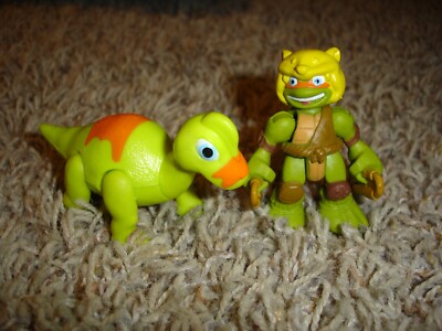 TMNT Teenage Mutant Ninja Turtles Half Shell Heroes Mikey & Brachiosaurus Dino