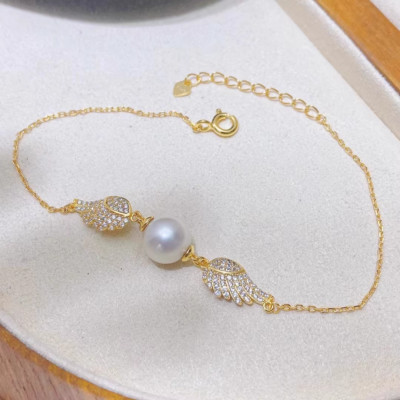 Gorgeous Huge AAA 10-11mm South Sea White Round Pearl Bracelet 925s..