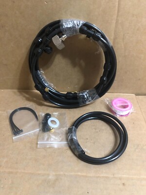 25Ft Hose Outdoor Patio Water Misting Cooling System Fan Mister Mist Nozzles