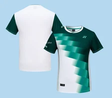 YONEX 25S/S Men's Badminton T-Shirts Sports Training Top Dark Green 251TS021M