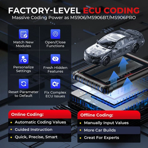 AUTEL MP900-BT KIT AUTO OBD2 Diagnóstico Sistemas Completos Programación Clave - Imagen 5 de 15