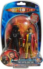 Doctor Who Sixth Dr&Stealth Cyberman Action Figure Set NEW Colin Baker 6th 2010
