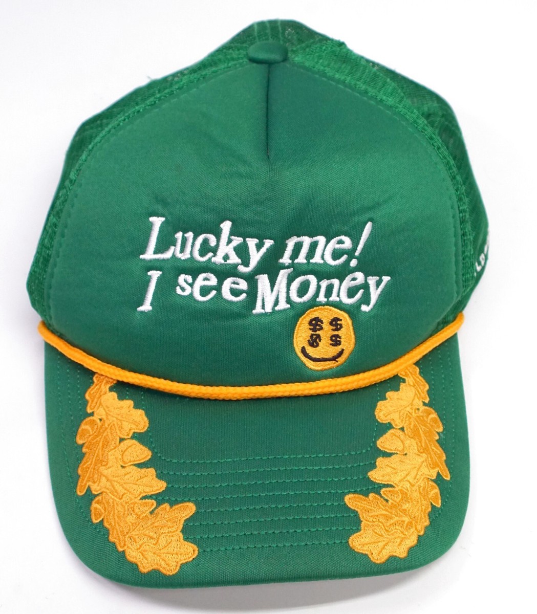 その他 Lucky Lucky Me I See Money Snapback Hat Corduroy Rope Cap Field Grade