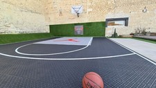 Revêtement parquet dalle terrain sport basket Approuvé FIBA Avec Amortisseur